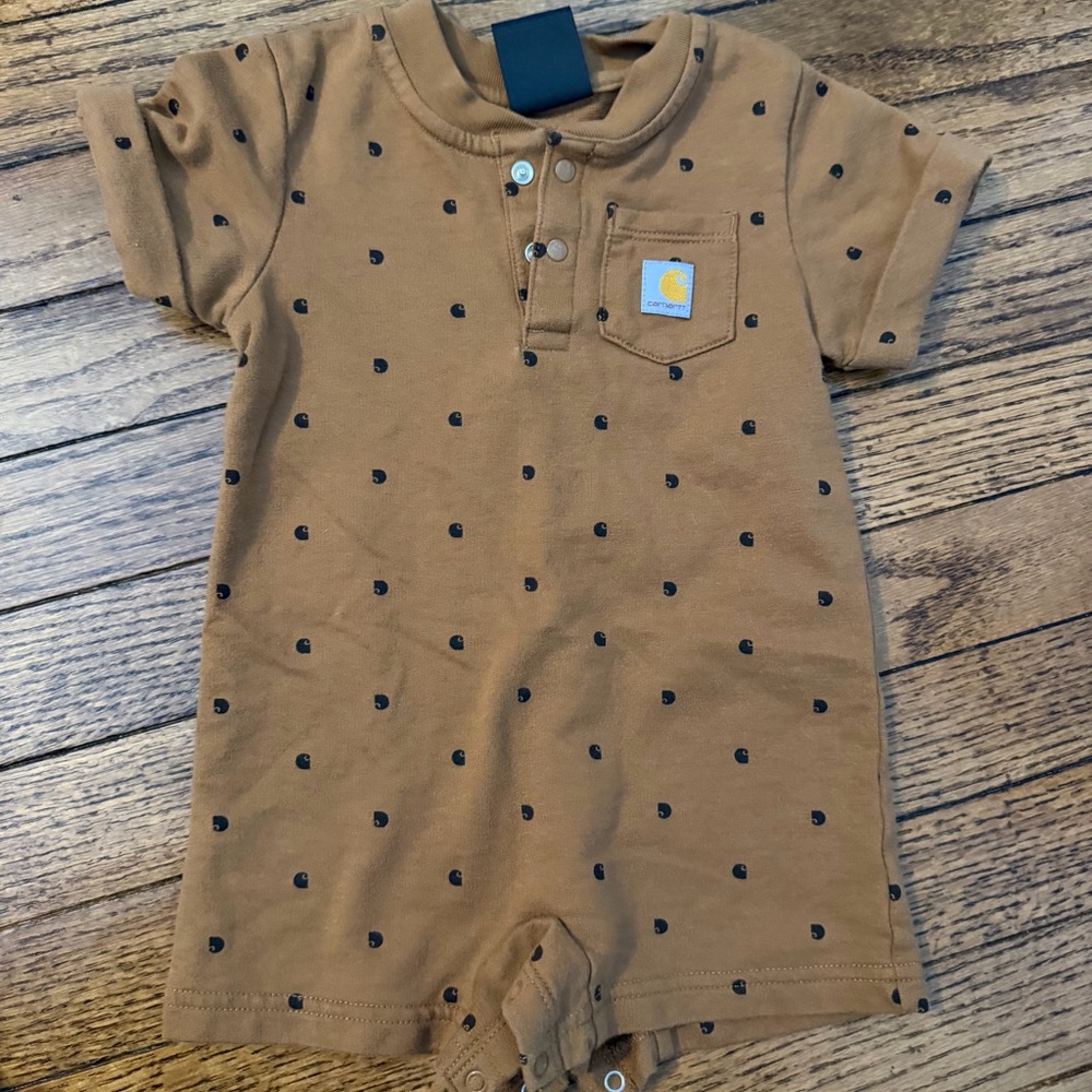 Carhartt Tan Baby Romper